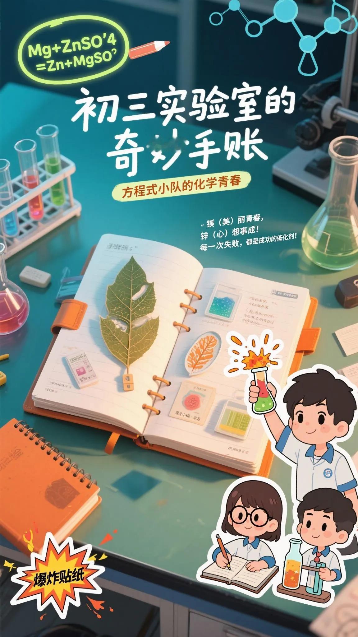 《初三实验室的奇妙手账》：当化学方程式撞上青春BGM，这届少年把课本烧成了烟花