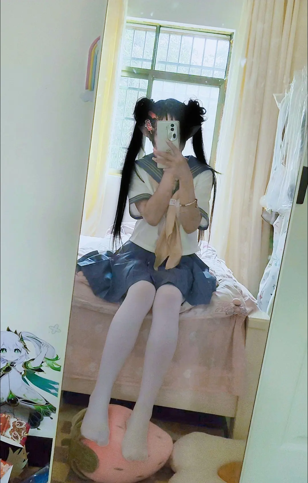 甜妹 对镜拍 JK JK制服