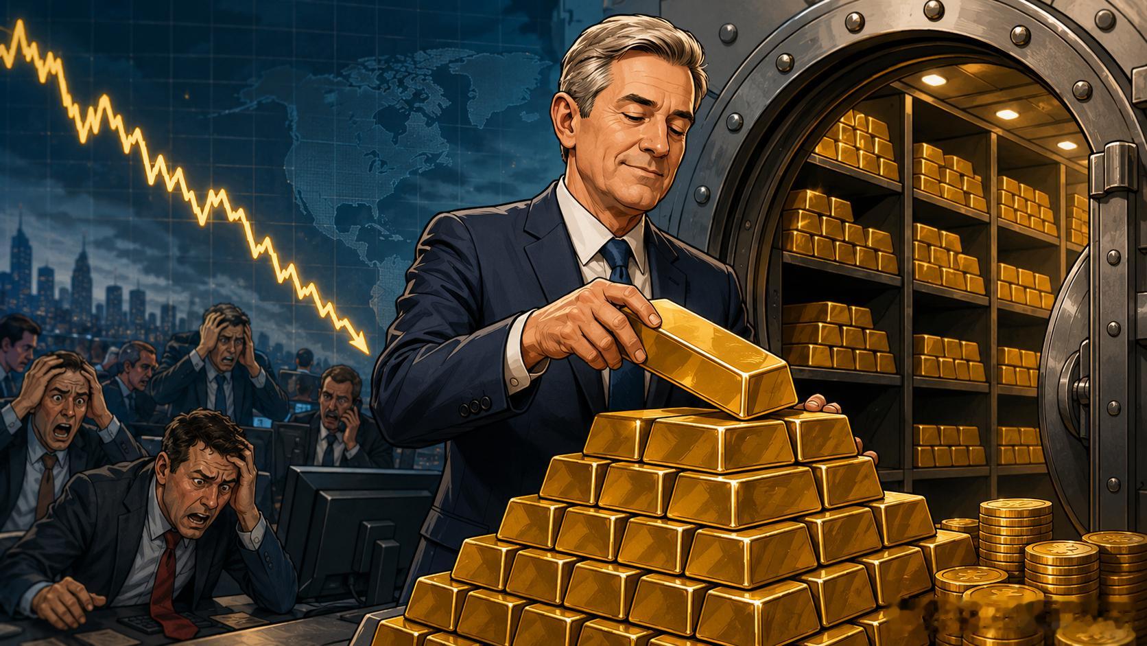 越跌越买！央行20个月连增黄金，背后是一场储备资产重排金价回调的时候，普通投资者