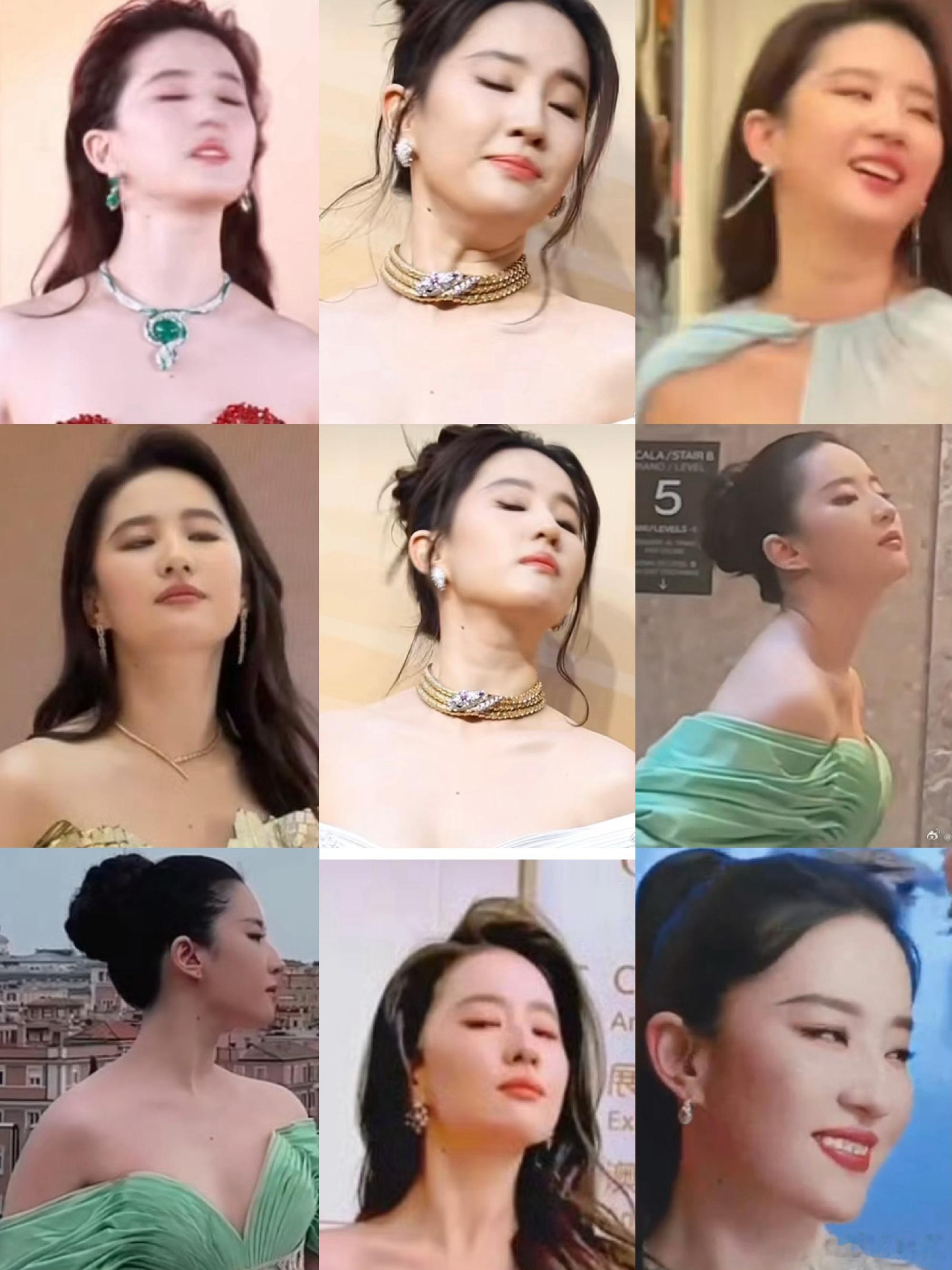 vogue红毯 疲惫是说的这位吗？刘亦菲确实挺疲惫的 