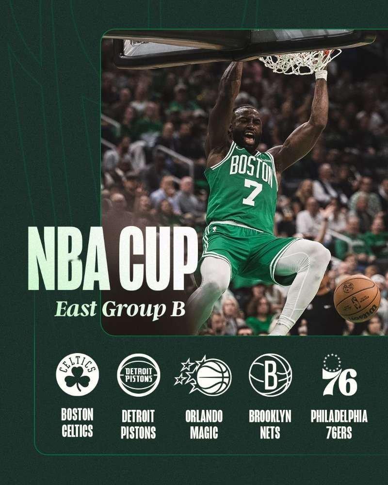 新赛季的NBA杯分组情况，凯尔特人能冲出这个小组吗？凯尔特人热爱日记 ​​​
