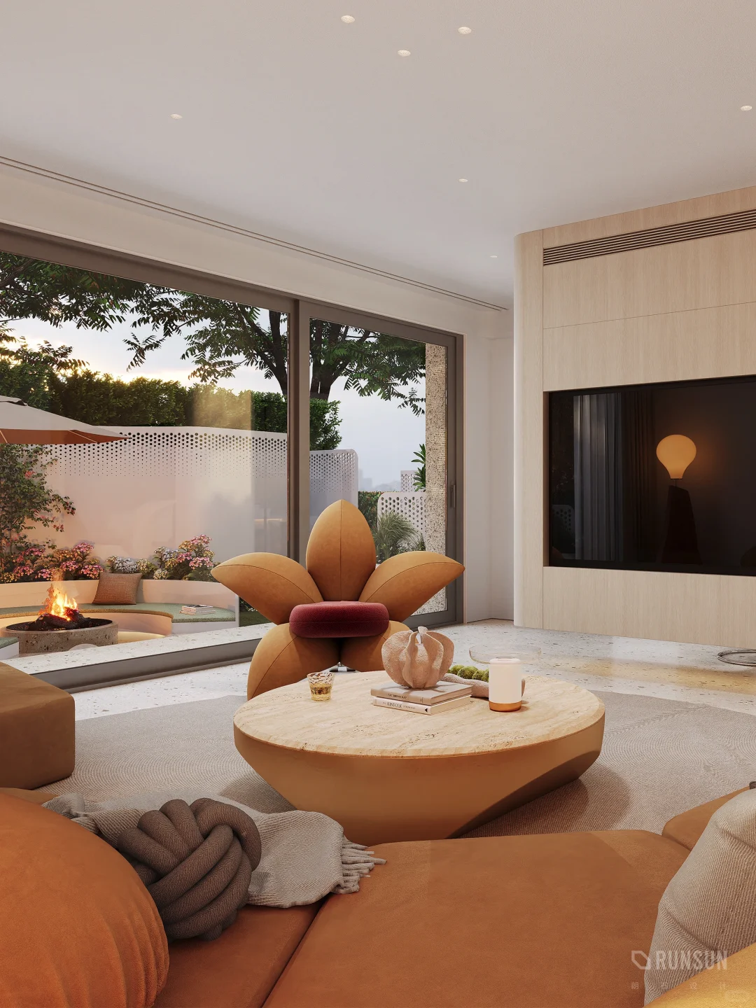 不听劝选择一楼带花园，竟被夸最美会客厅！