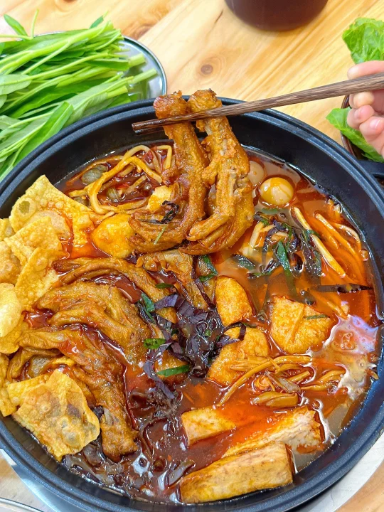 田螺鸭脚煲+火锅的ble快乐～拿捏了👏