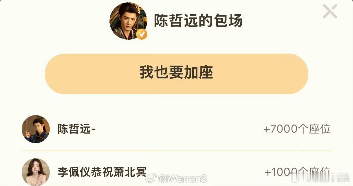 白鹿云包场陈哲远一笑随歌白鹿云包场支持陈哲远一笑随歌白鹿云包场陈哲远一笑随歌，不