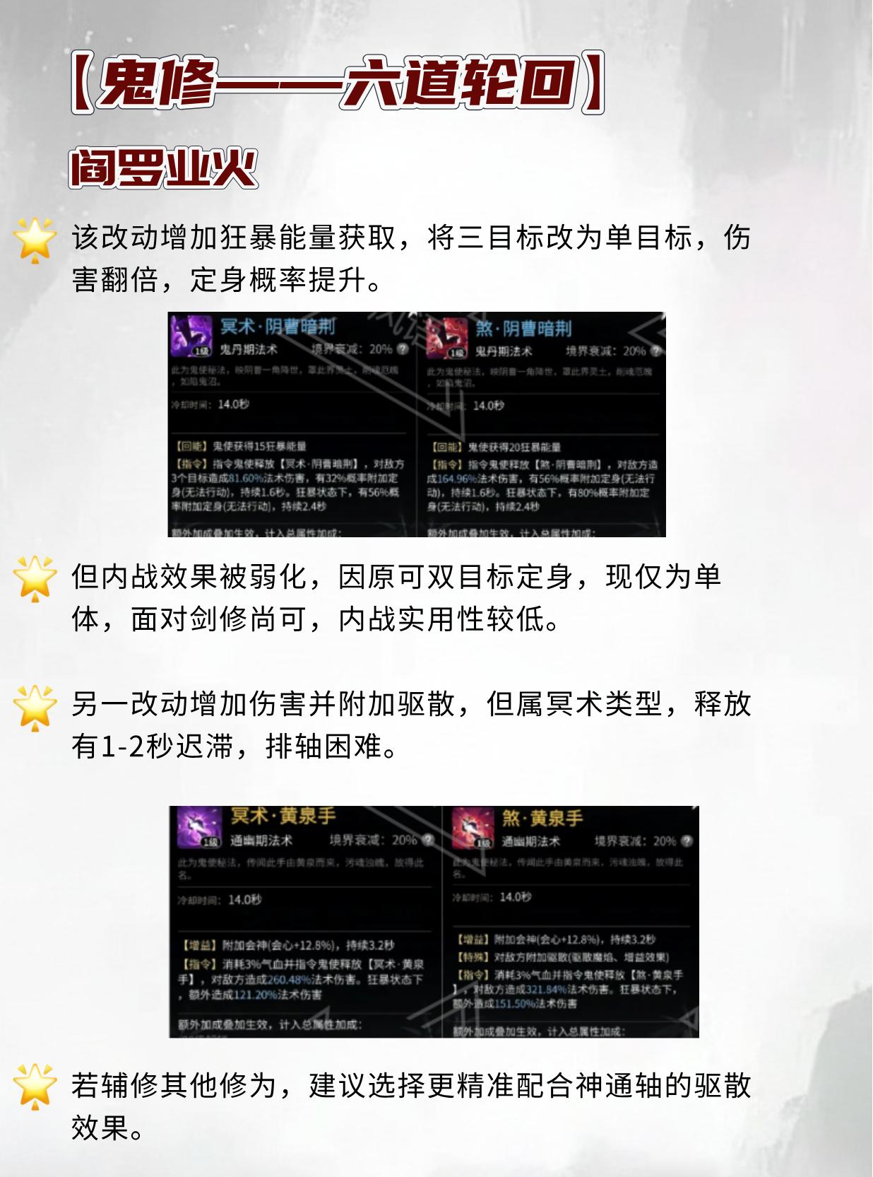 鬼修神墟技能怎么选？。（作者：风语）