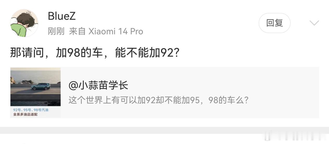 我都买得起加98油的车了，为什么非要去纠结它能不能加92呢？路虎的油耗一定是比卡