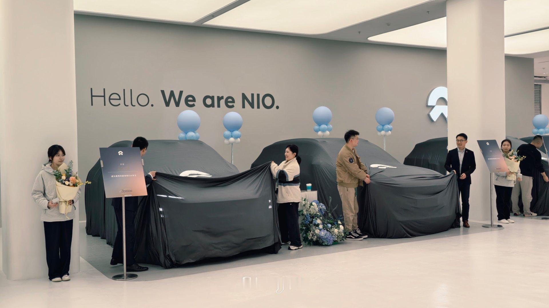 ES6三十万台纪念版交付仪式~羡慕啊~新的交付中心场地确实好看