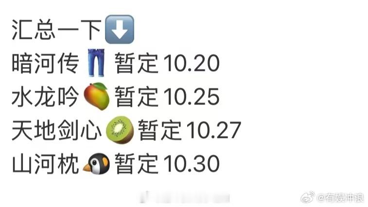 四大平台古装剧播出时间四大平台古装剧暂定播出时间四大平台古装剧暂定播出时间，期待
