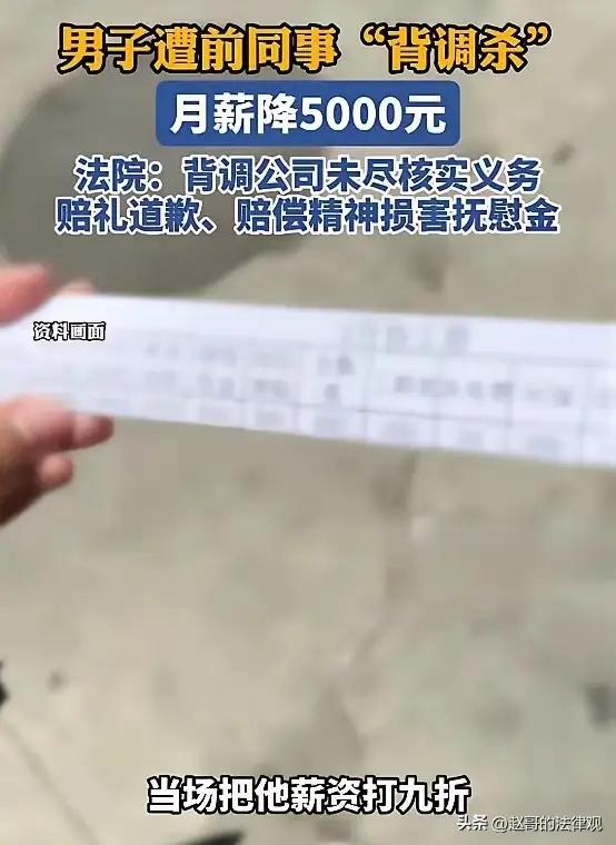 前同事一句“坏话”，月薪少了五千？背调岂能成“背锅”！

今儿单说一桩发生在北京