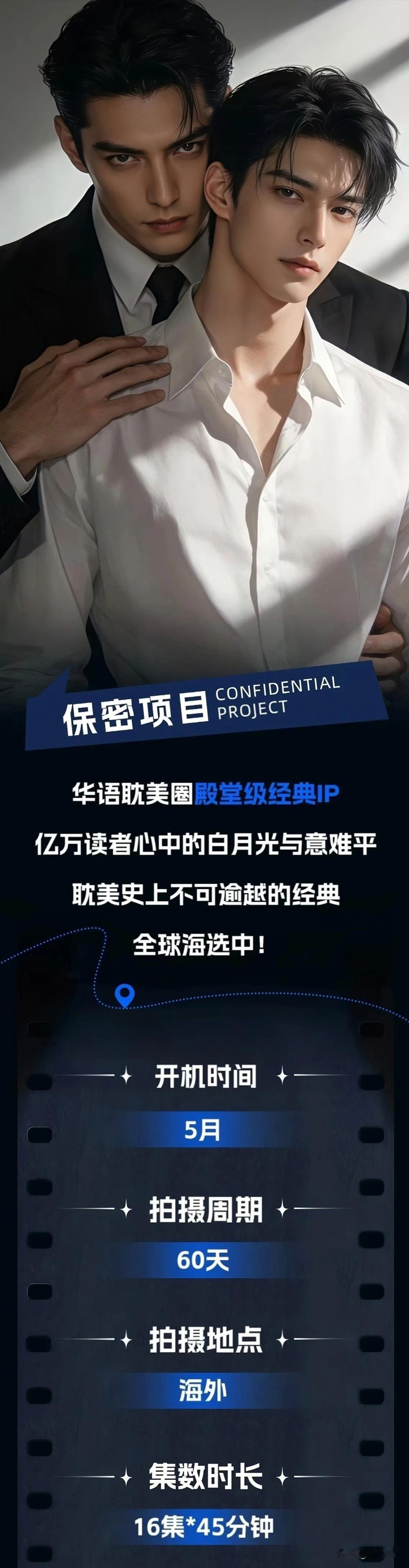华语耽美圈殿堂级经典IP改编剧筹备5月开机。