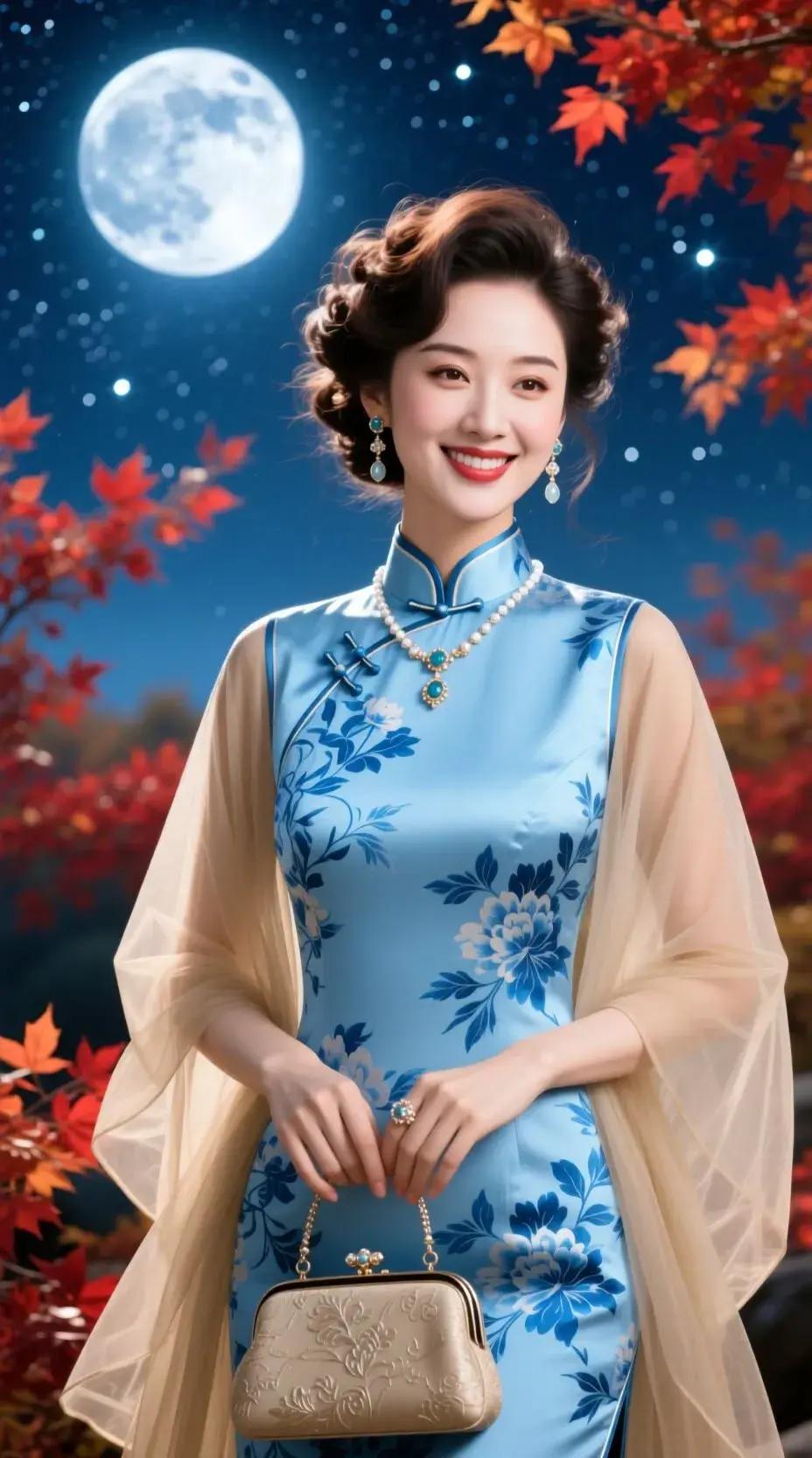 孤灯照影窗边月
满院清辉透星光