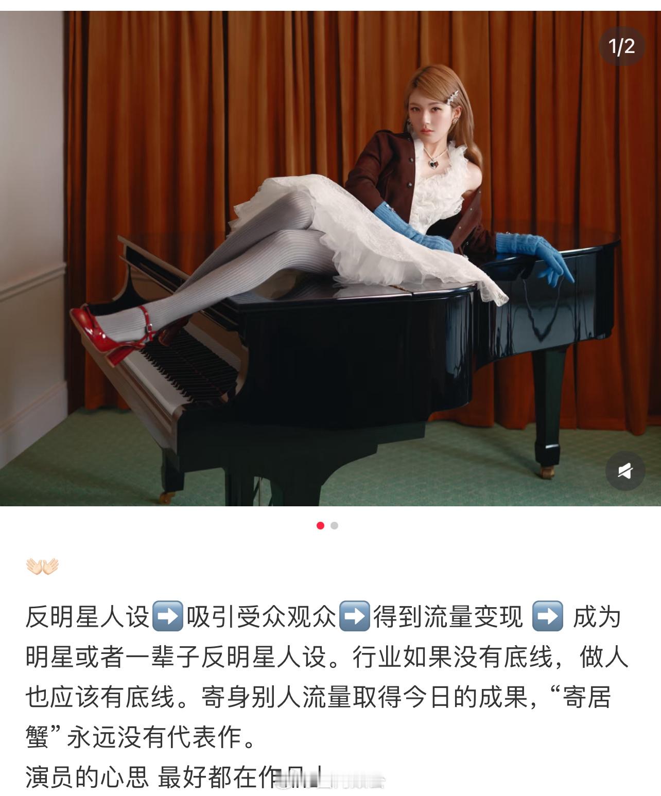 赵露思更新小红书：反明星人设➡️吸引受众观众➡️得到流量变现 ➡️ 成为明星或者