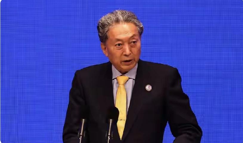 近日，日本前首相鸠山由纪夫在香港大学治理与政策学院创院活动的主题演讲中直言，“日