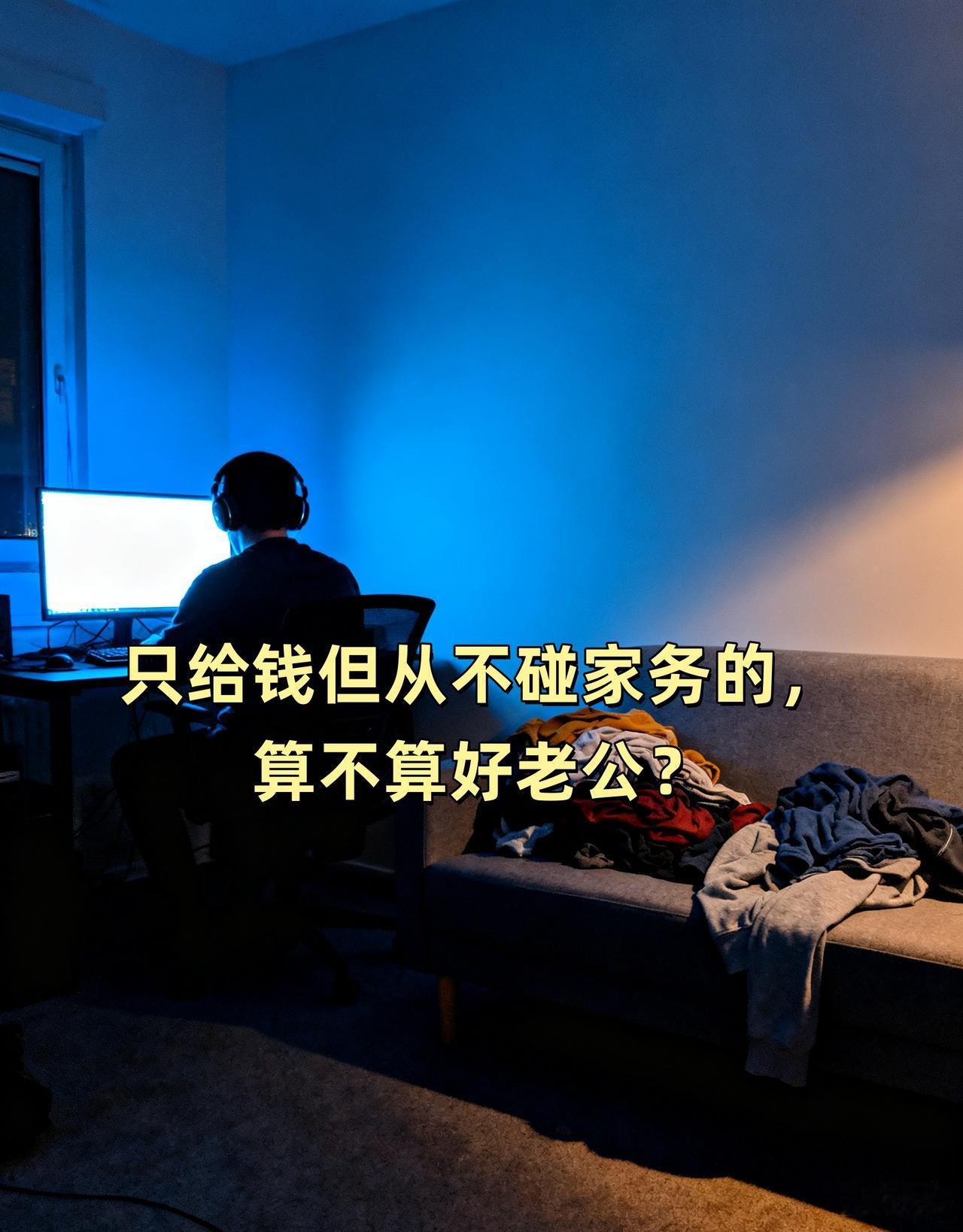 工资卡在我这，但人长在电脑前。

结婚三年，他每月1万2千元全转我，然后屁股就跟