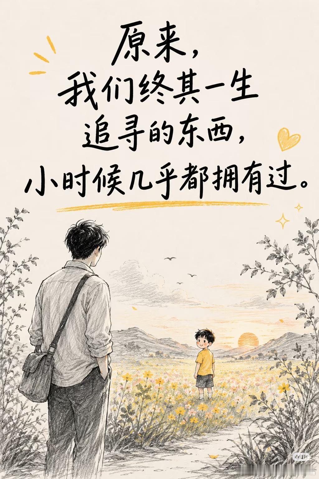 长大后才意识到小时候那么幸福越长大越怀念童年。不用权衡利弊，不用思虑未来，难过可