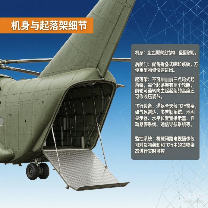 军事ai新视野 米-26“光环”运输直升机［苏］机长：40.025米主旋翼直径：