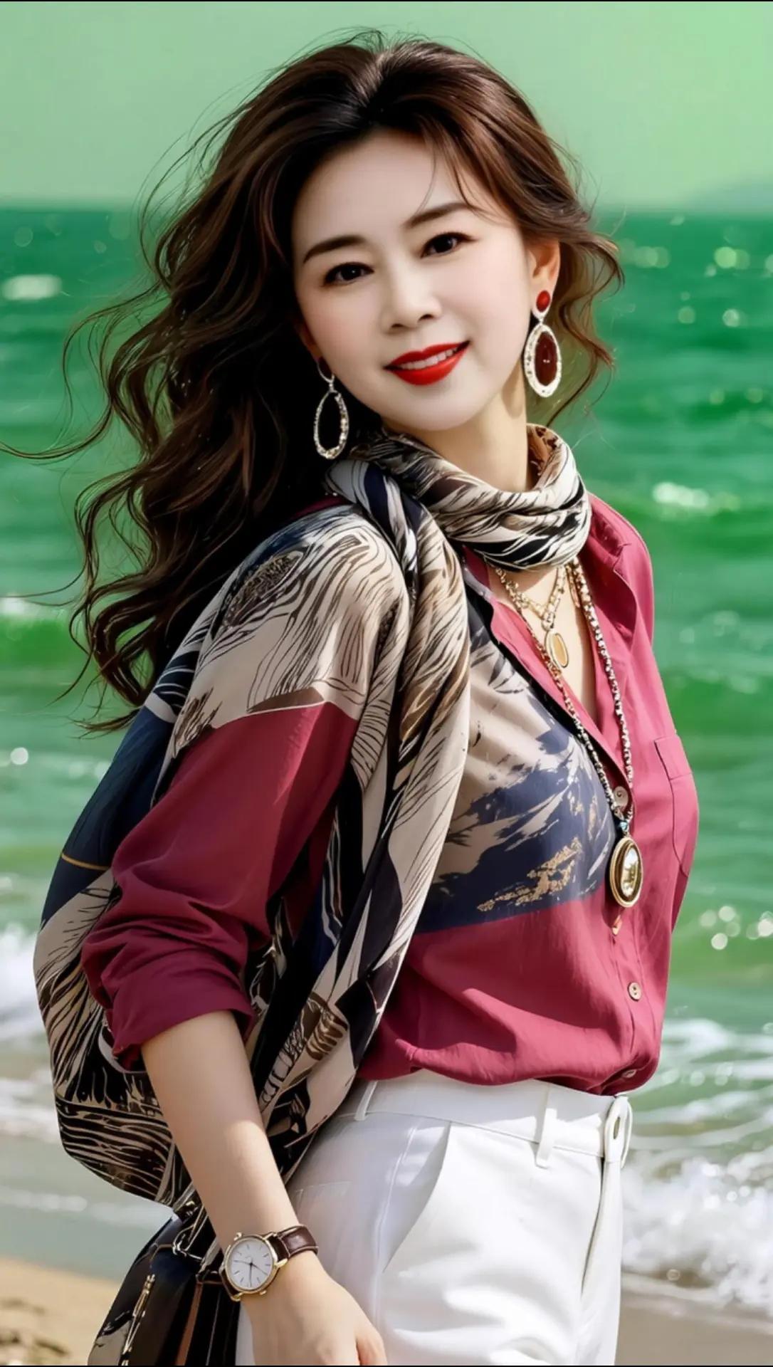 AI海滨风情写真 随变ai随便玩