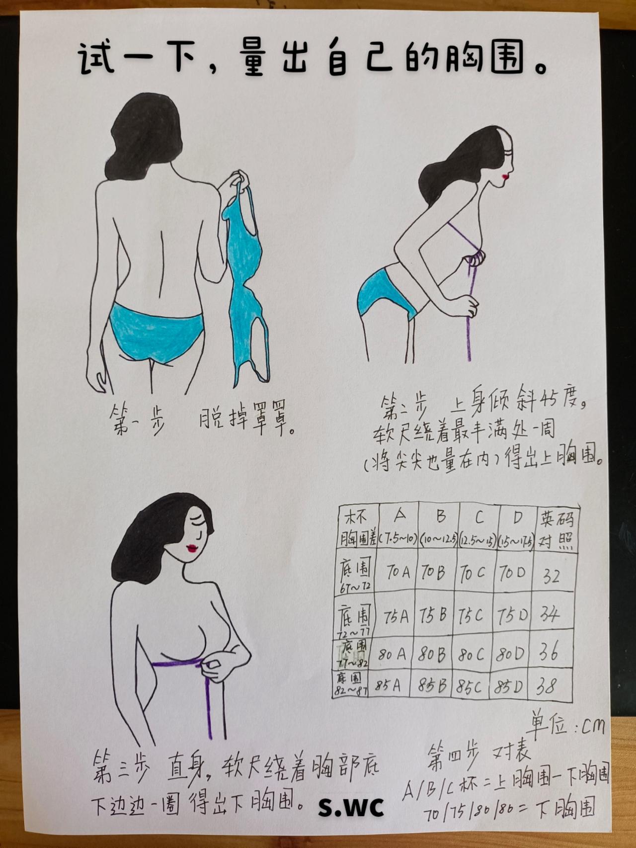 你敢试量一下吗？不准你回来骂我。#胸围测量方法 #搞笑 #内容过于真实