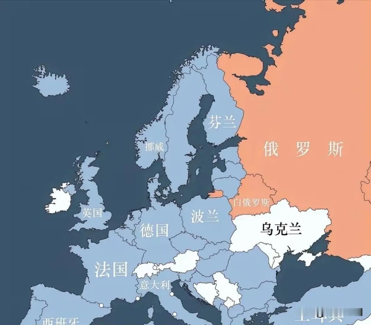 假如三战爆发，你是俄罗斯领导人，你会优先拿下哪几个国家。
蓝色部分是北约国家，除