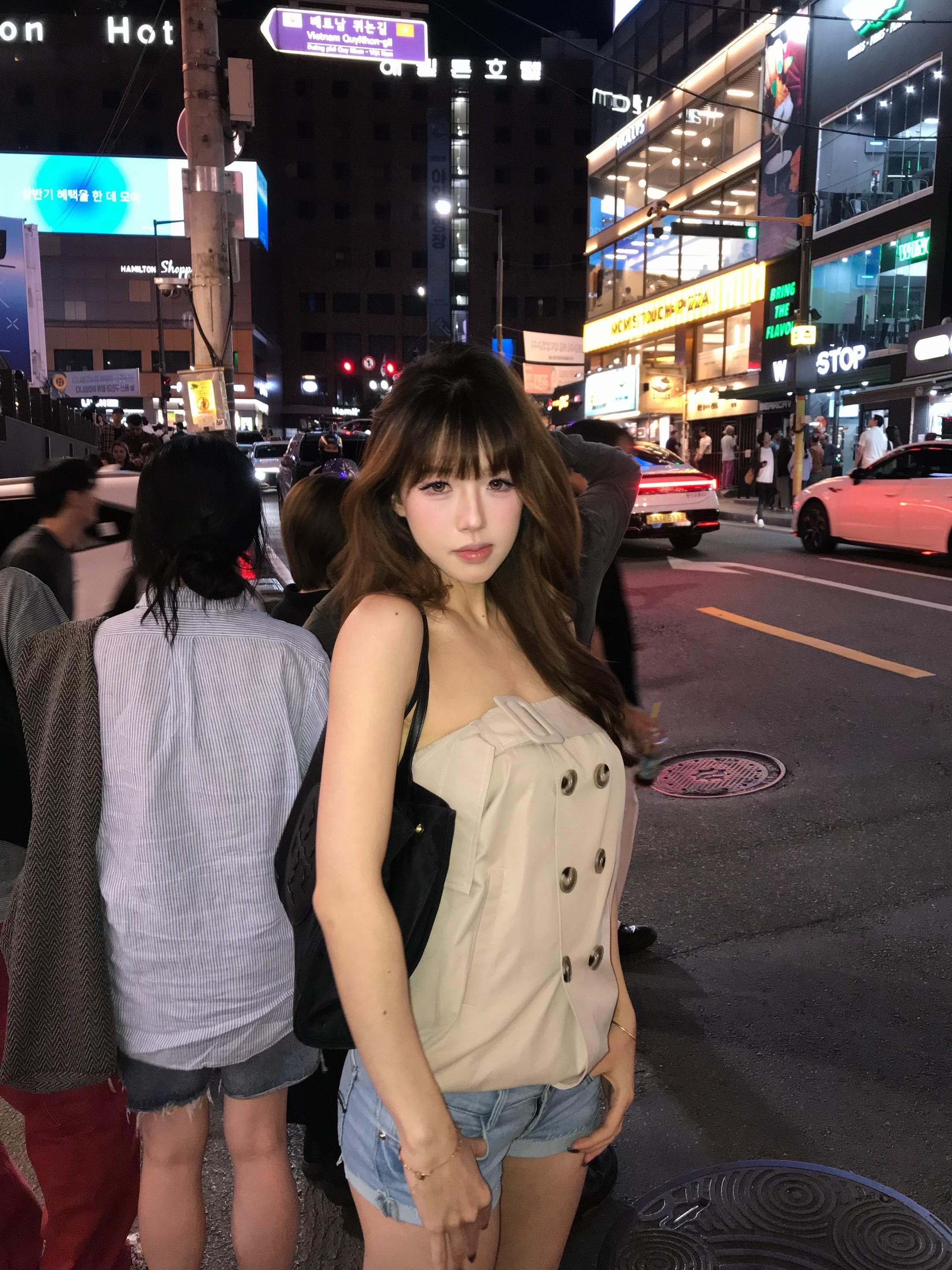 当韩妞了
