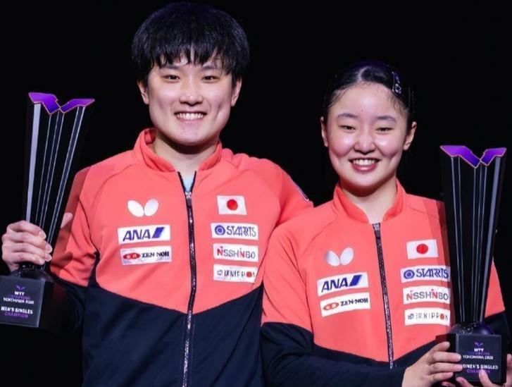 2026年WTT横滨冠军赛，张本智和4‑1逆转吴晙诚卫冕男单冠军；张本美和4‑2