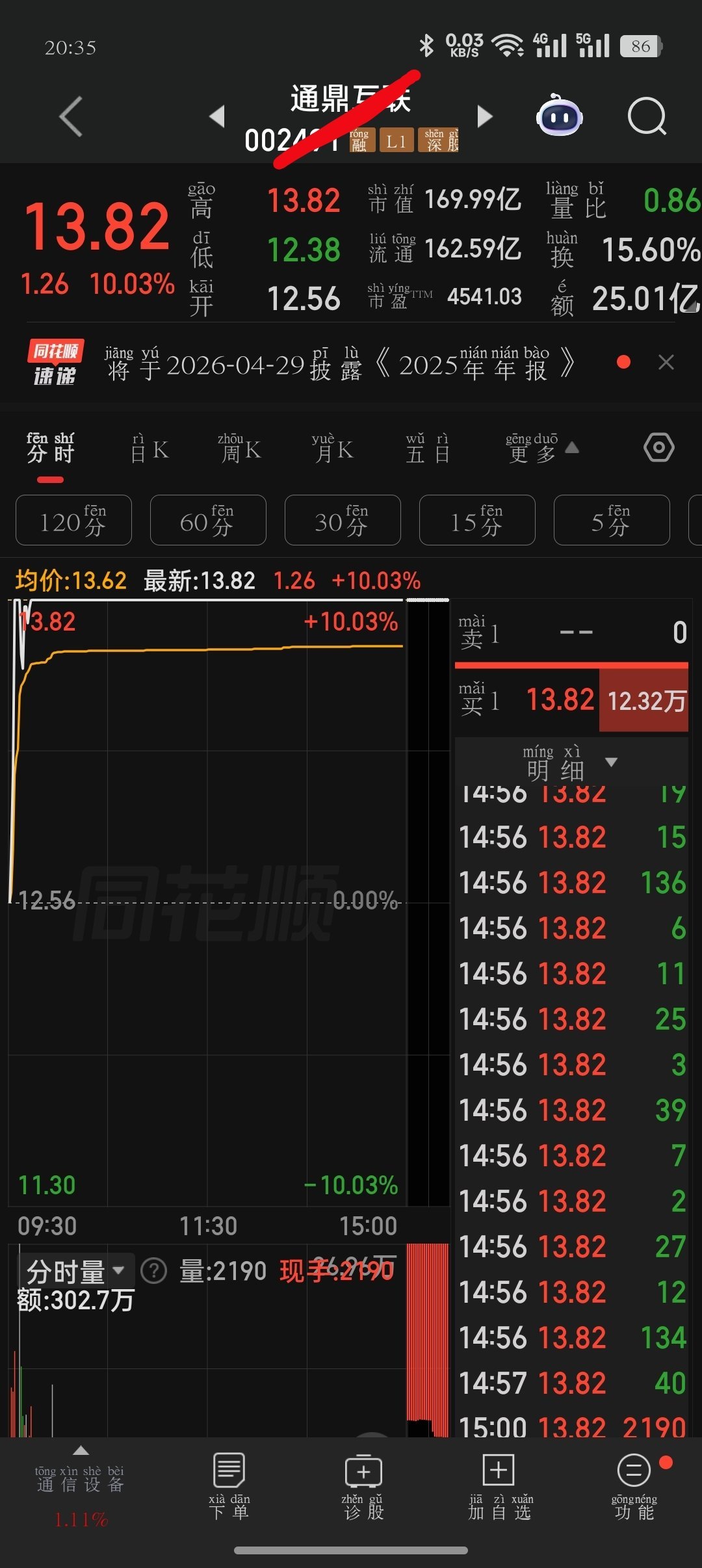 明天热门，加入自选，建议收藏 