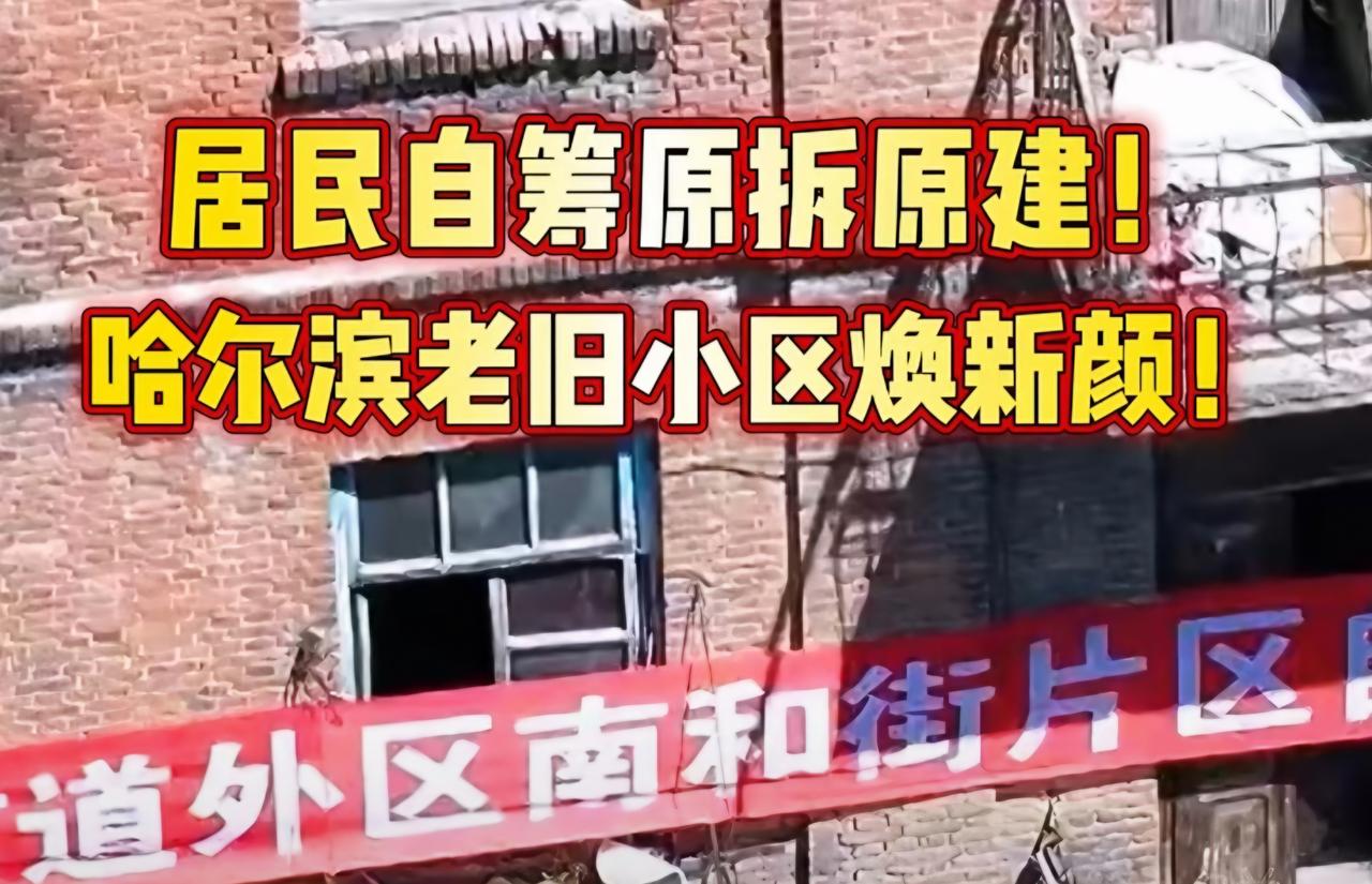 居民自筹原拆原建！哈尔滨老旧小区有救了！哈尔滨  老旧小区