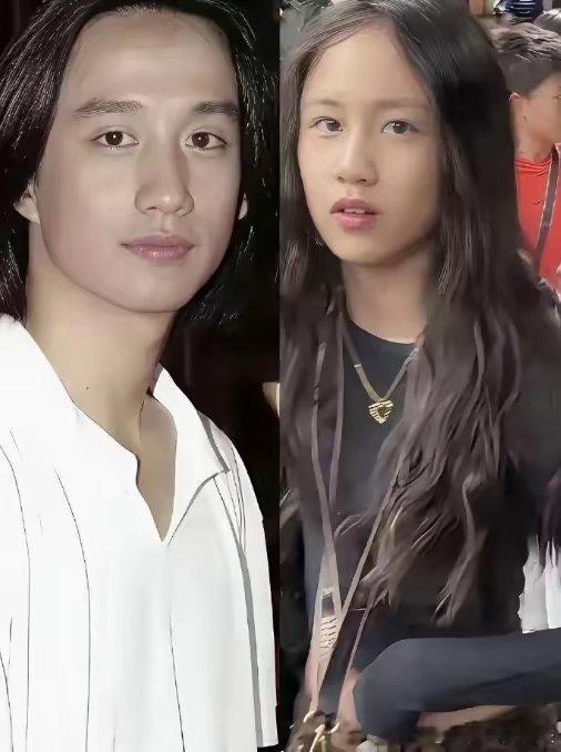 我算发现了黄磊二女儿黄少艾，有个其他星二代都没有的优点，那就是她遗传的好，专挑父