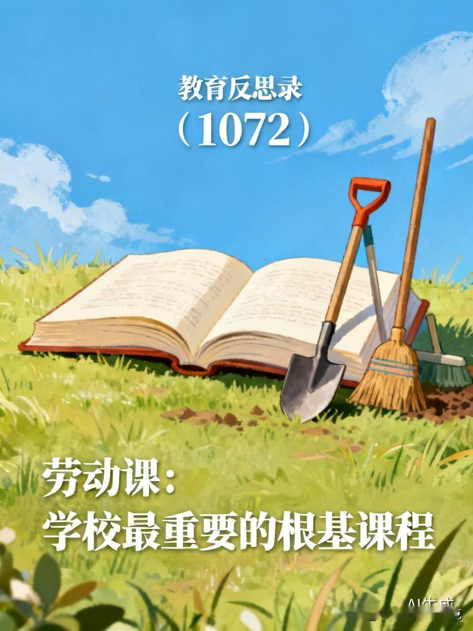 教育反思录（1072）
学校里最重要的课是什么？
劳动课！
很多人觉得语文、数学