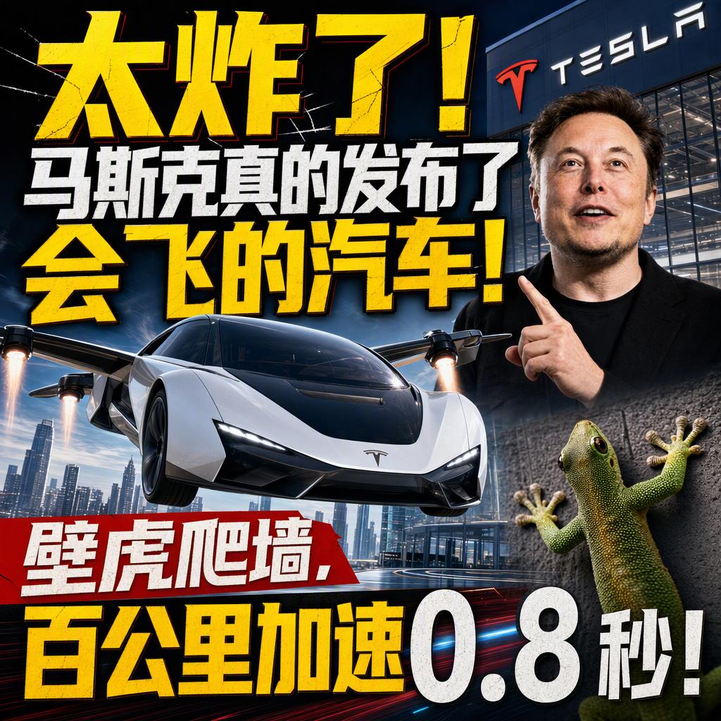 【开篇立论】
太炸了，真的炸了。
问大家一个问题：一辆两吨重的车，凭什么能像壁虎