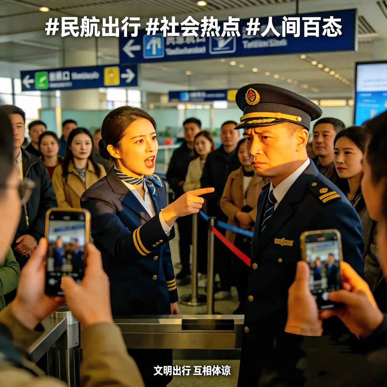 看完南航这件事，心里真的很不是滋味。
一位自称空姐的女子当众怒斥机组人员，事情一