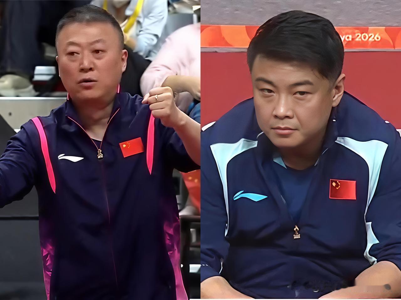 都说马琳命好带女队，其实女队和男队之间只多一个老将。
女队打团体是两老带一小，而
