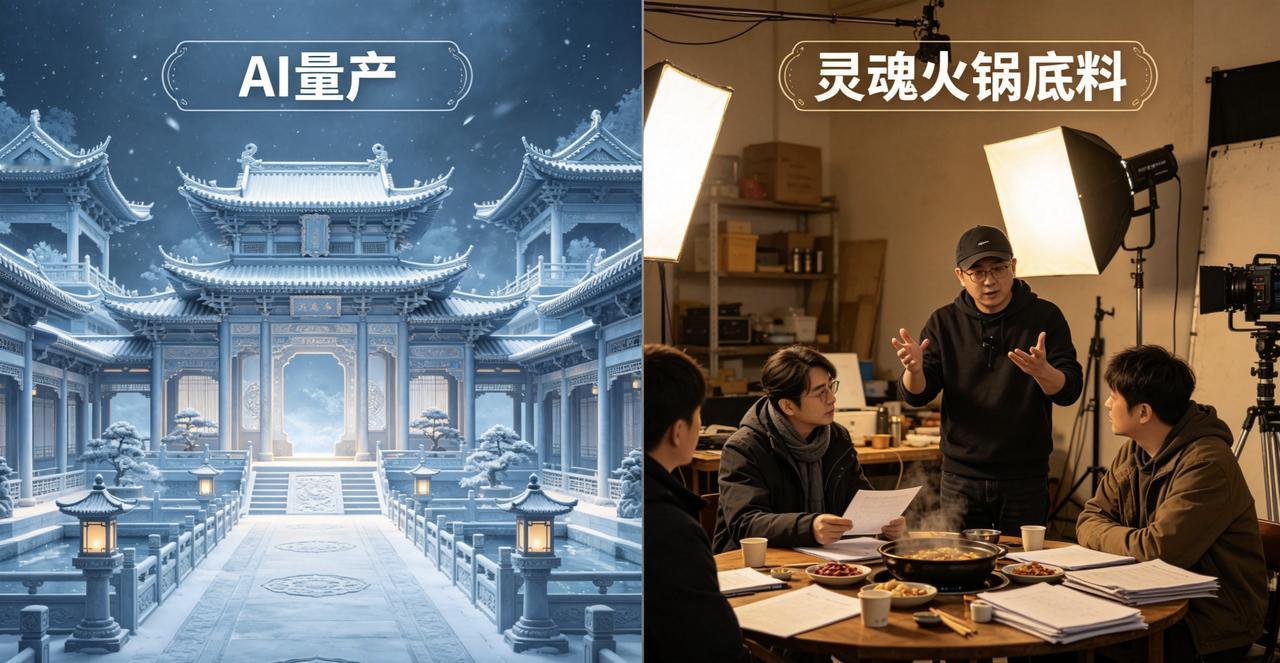 最近刷到个神奇短剧，点开发现——演员怎么长得像我的修图软件跑出来的？

原来这是