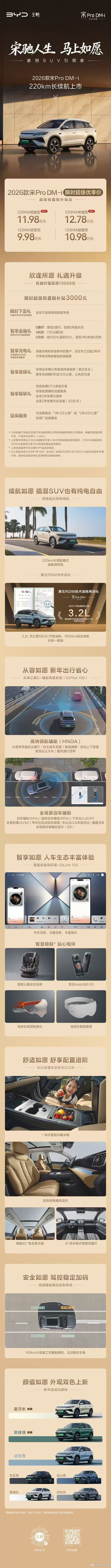 今晚宋Pro DM-i长续航版发布会直接杀疯了！补贴后11.98万起，133km
