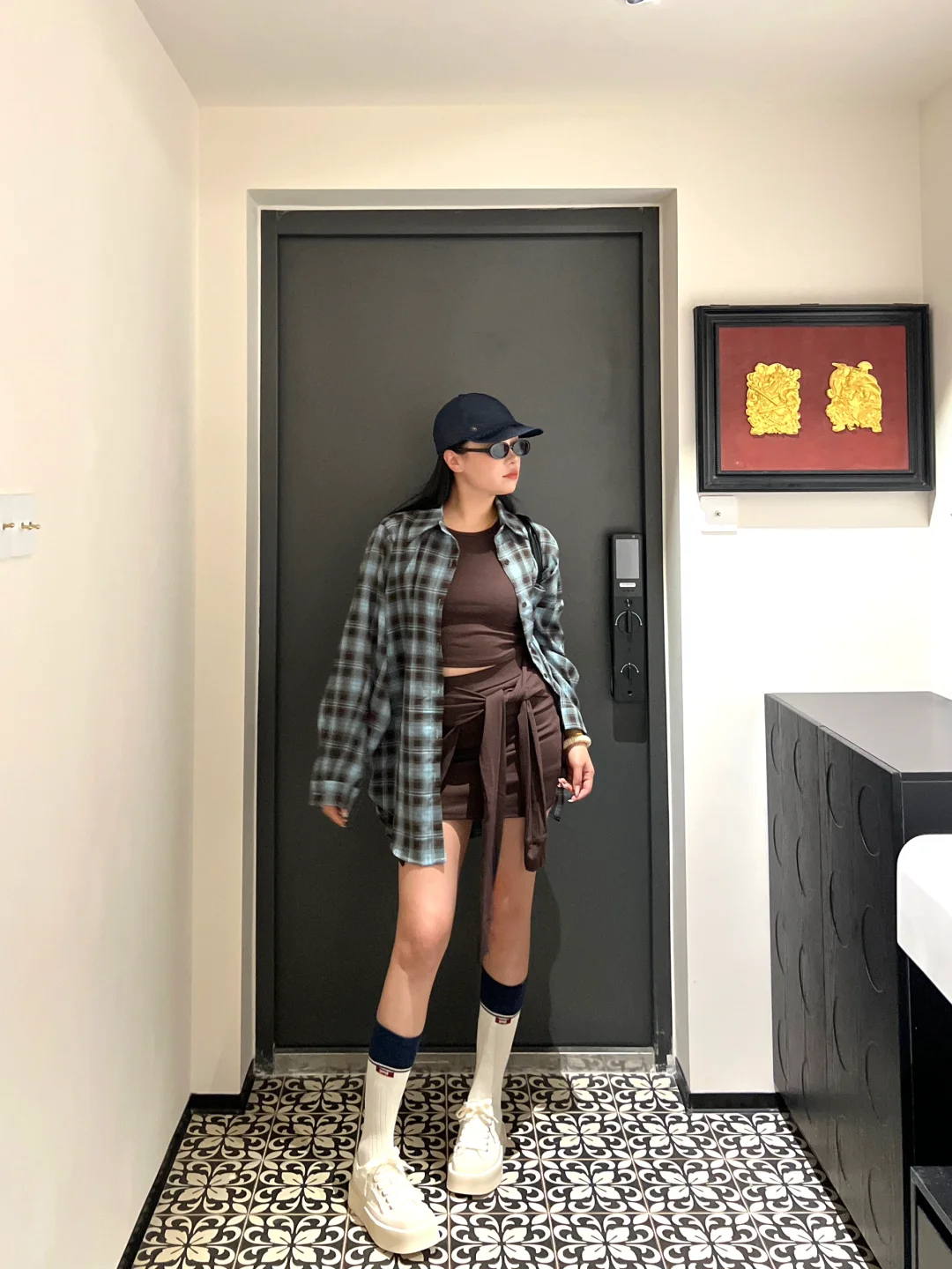 163/60kg  微胖女孩穿搭