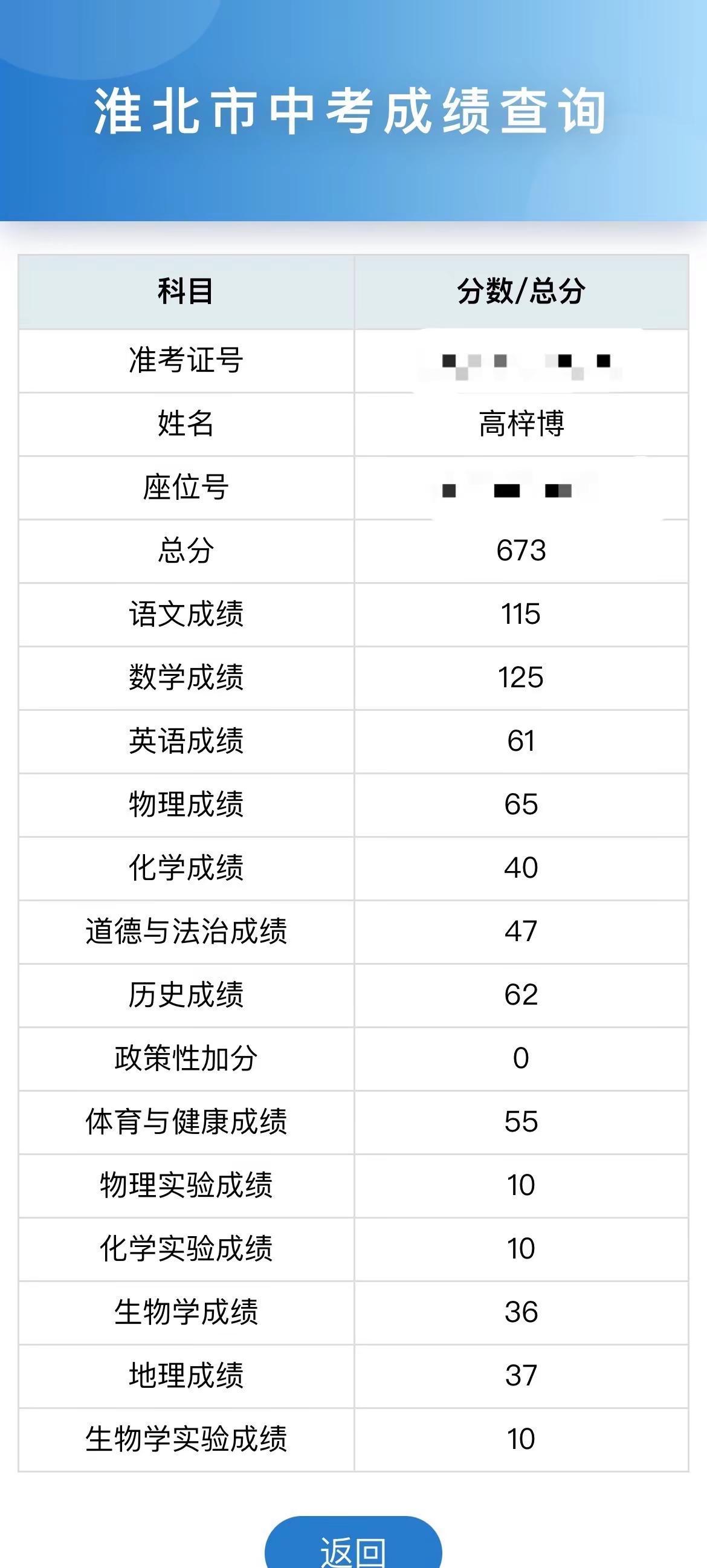 中考成绩已出 没有遗憾 只有激动 九年日夜奋斗 最终交出满意答卷