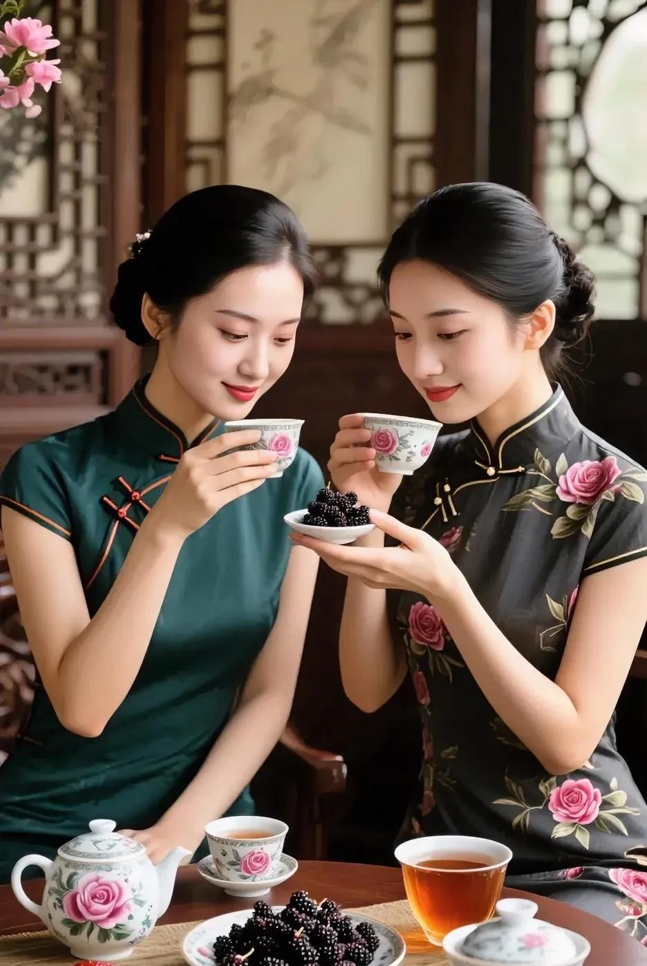 上联：说东道西品清茶
下联：谈古论今斟淡酒