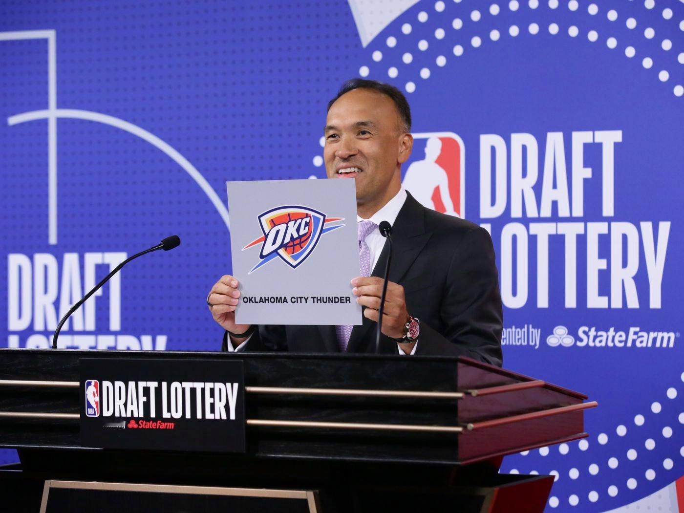 雷霆现在有14%的机会抽中状元签