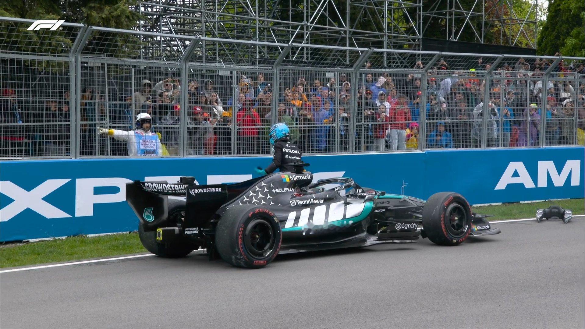 F12026f1加拿大大奖赛 拉塞尔和克拉平托都在加拿大大奖赛遇到了电池问题，梅