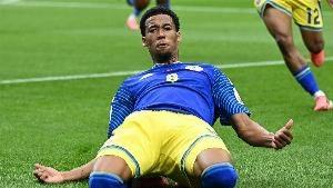 1、2026年美墨加世界杯上，佛得角队0：0逼平了强大的法国队！
佛得角是一个人