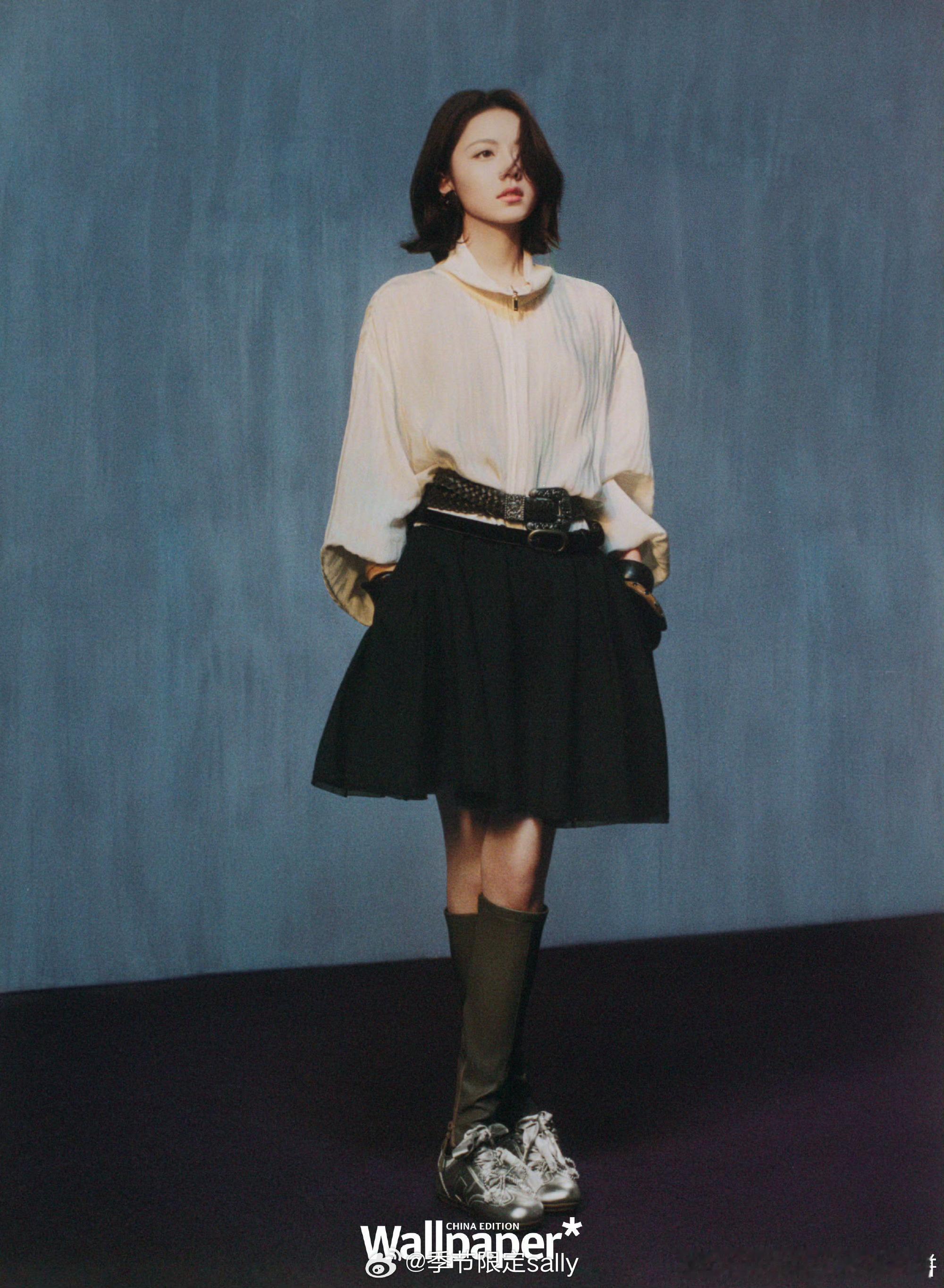 赵今麦Wallpaper四月刊，MiuMiu推封，这不是能拍好麦麦嘛！ 