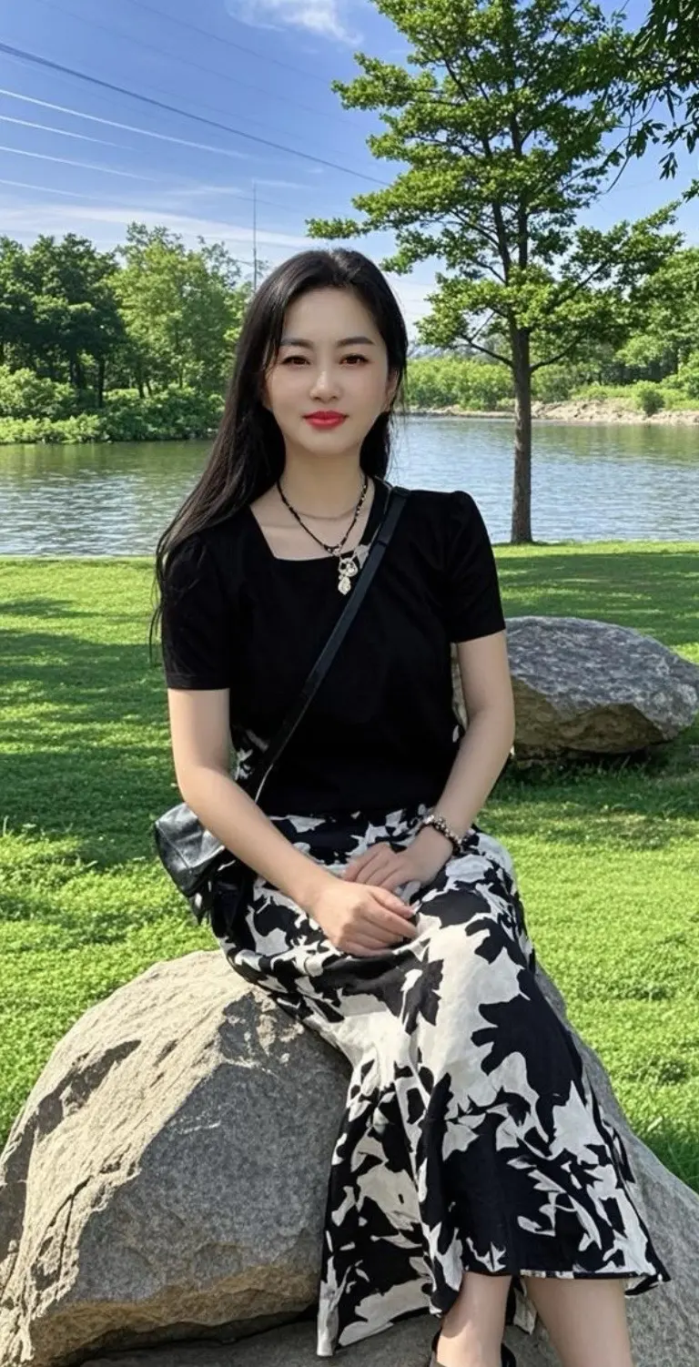 湖畔静思  穿搭  穿出自己的风格