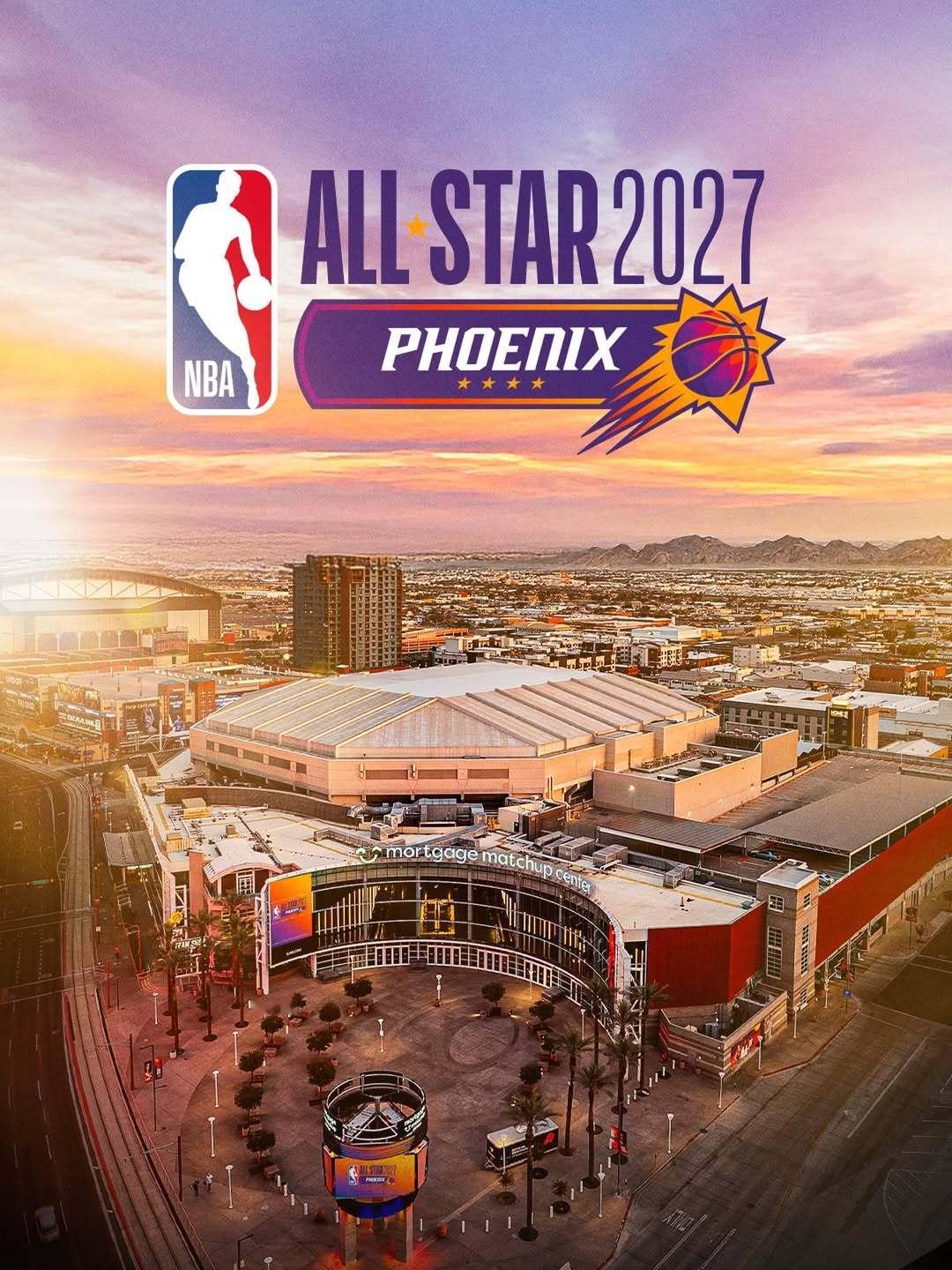 菲尼克斯全明星Logo揭晓   💜 🧡  2027 我们在菲尼克斯迎接各位 