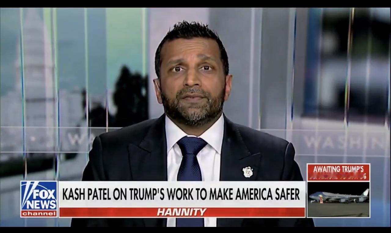 美国联邦调查局FBI局长帕特尔在特朗普上任第一年抓获了 5 名十大通缉犯：

“