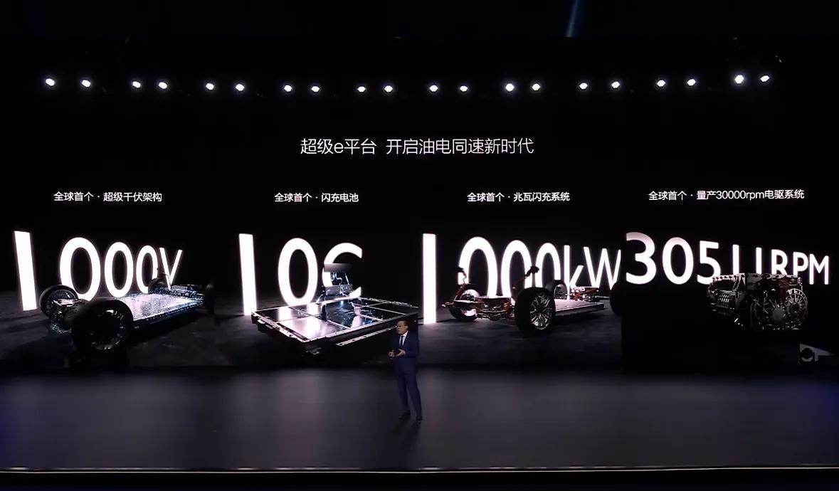 比亚迪兆瓦级充电来了！

今晚，比亚迪发布了闪充电池，超高电压1000V、超大电
