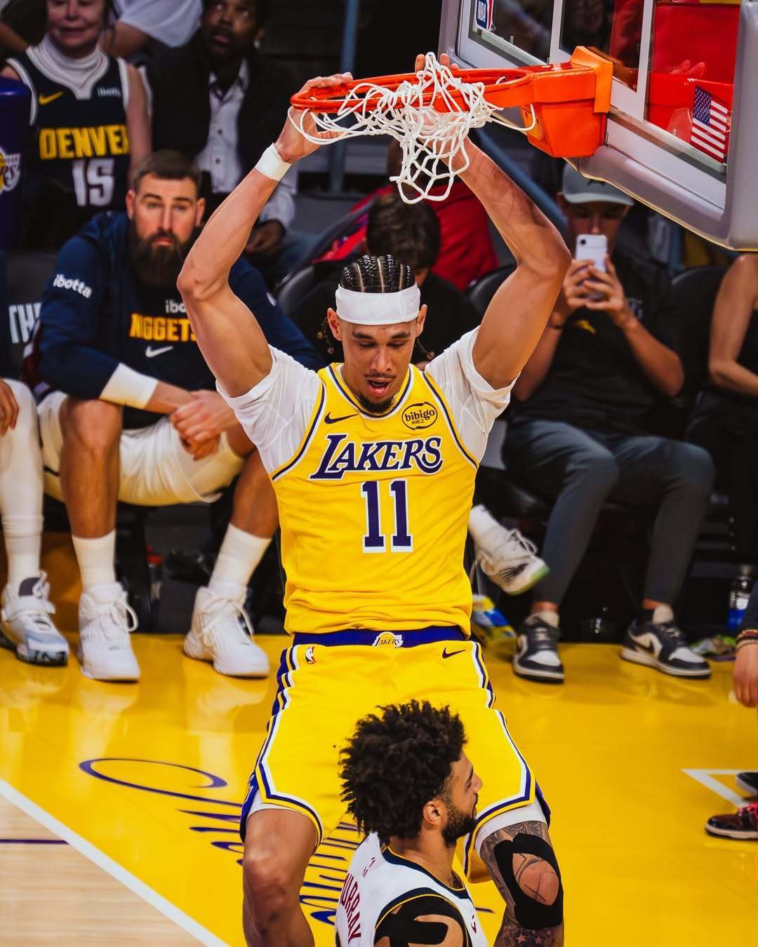 2K近日调整球员能力值，湖人只有海斯一人调整，+1来到77。 