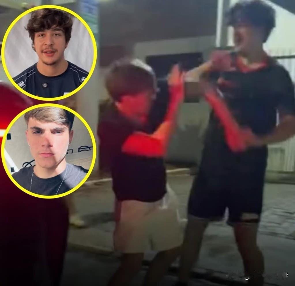 1月22日，在巴西的维森特皮雷斯市，16岁的罗德里戈·卡斯塔涅拉朝19岁的佩德罗