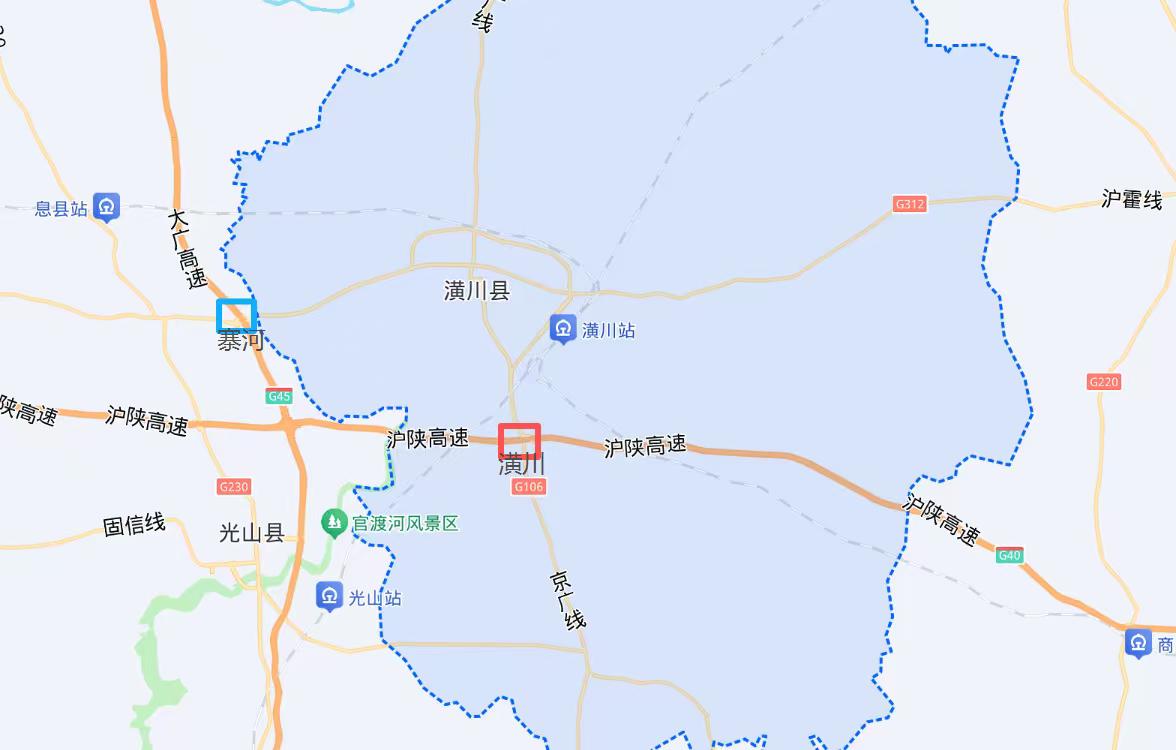 只有一座高速出入口的县—河南潢川县
   潢川县地处豫东南区域，全县境内仅有一处