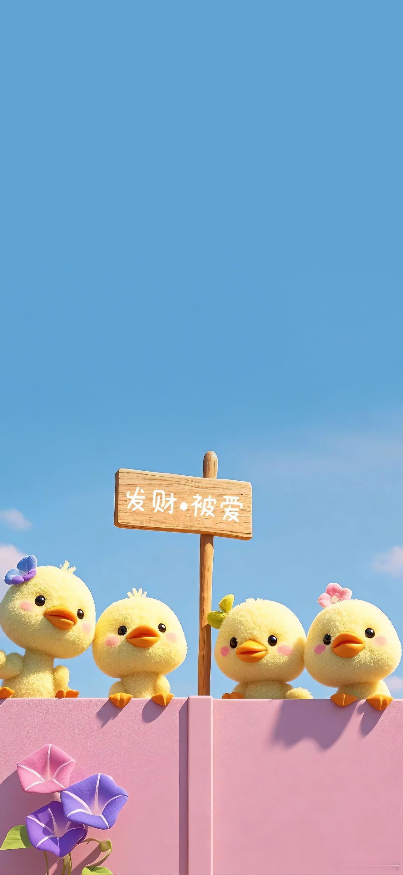 可爱开心小黄鸭壁纸（1）🐥 
