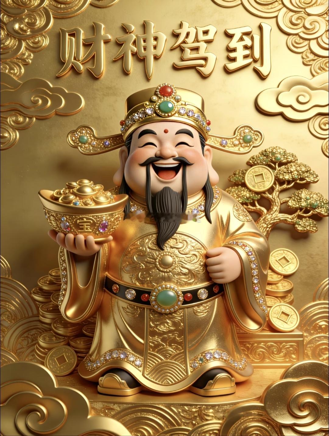 财神到🙏，愿生意客源平稳，劳有所得，付出能见到回报，不要无谓奔波劳碌，财路平顺